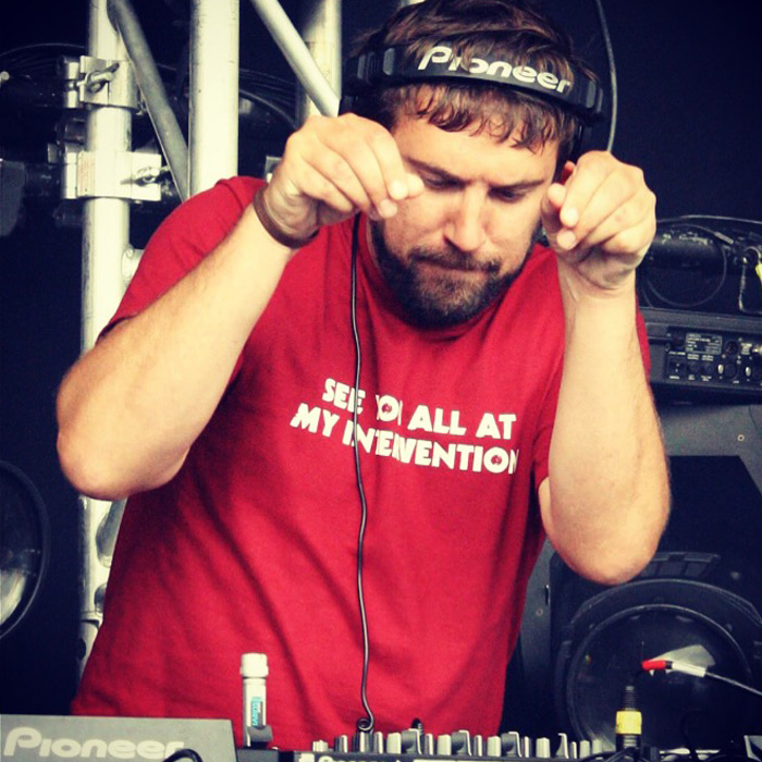 DJ Dave McGoff in festival action